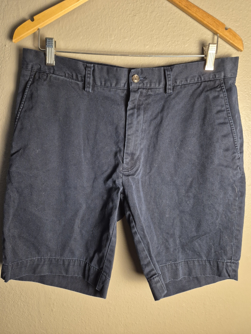 Ralph Lauren Classic Flat-Front Shorts - Navy